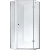 Glaszentrum Hagen - 90x90x195 Cm - Aya Duschkabine 5eck inkl. Duschtasse