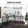 Homcom Eckschreibtisch BxH: 150 x 76 cm - Schwarz
