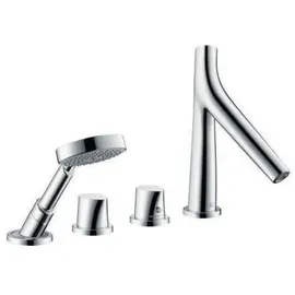 Hansgrohe Axor Starck Organic 4-Loch Wannenrandarmatur Polished Black Chrome