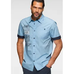 Kurzarmhemd, mit Print, Gr. XL (43/44) - N-Gr, hellblau, , 62453037-XL N-Gr