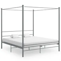vidaXL Himmelbett 180 x 200 cm Grau