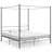 vidaXL Himmelbett 180 x 200 cm Grau