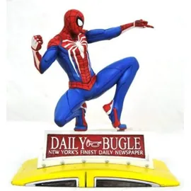 DIAMOND SELECT TOYS Spider-Man auf Taxi PVC Statue 23 cm