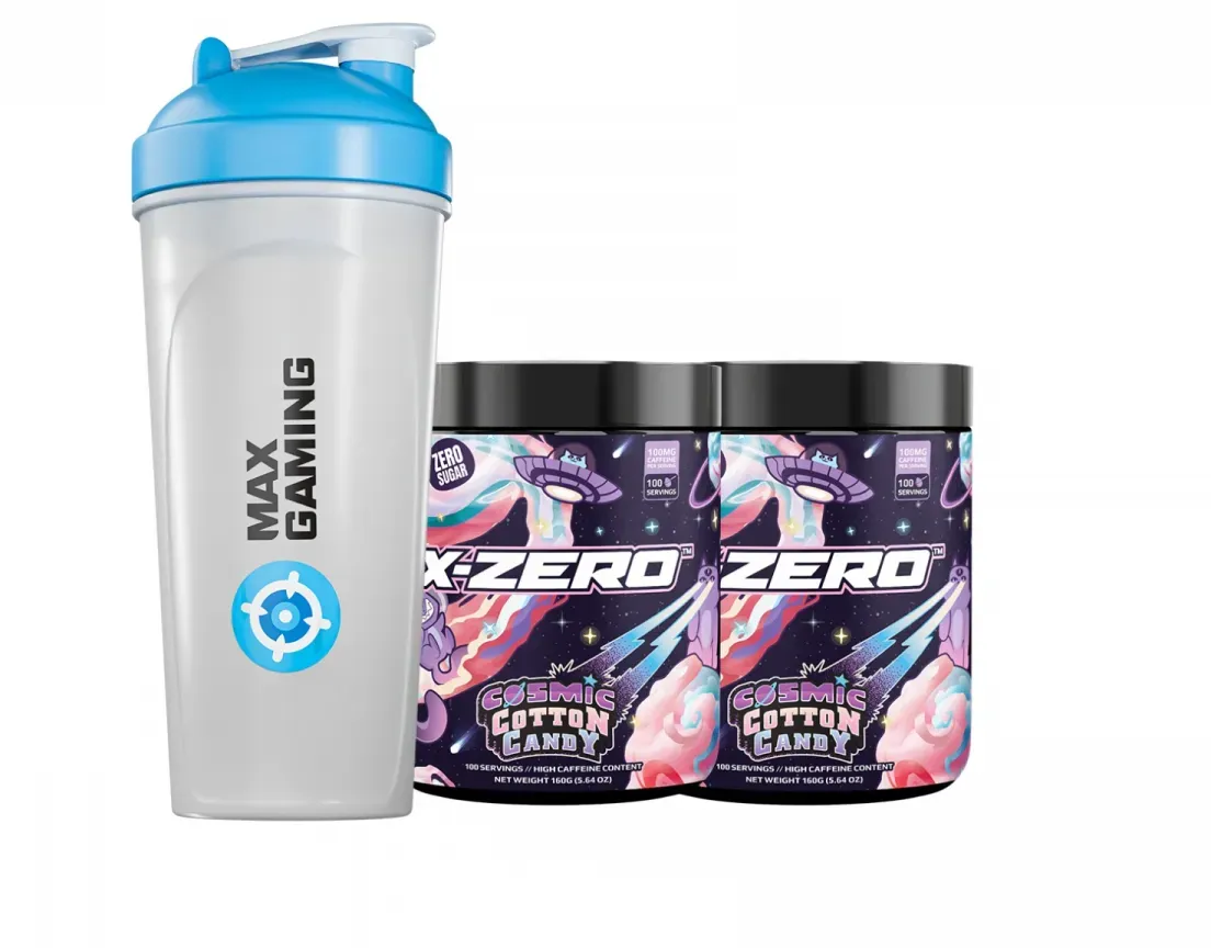 X-Gamer X-Zero Cosmic Cotton Candy - 2 x 100 Portionen + Shaker