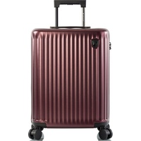 HEYS Hartschalen-Trolley »Smart Luggage®, 53 cm, Burgund«, 4 Rollen, rot