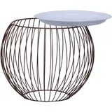 vidaXL Couchtisch Golden Ø 51 cm