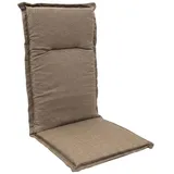 Spetebo Hochlehnerauflage Universal Hochlehner Auflage 123 cm, (Packung, 1 St., 1 Auflage), Polsterauflage für Hochlehner Gartenstühle
