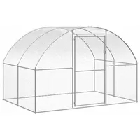 vidaXL Outdoor-Hühnerstall 3x2x2 m Verzinkter Stahl