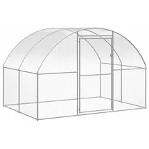 vidaXL Outdoor-Hühnerstall 3x2x2 m Verzinkter Stahl
