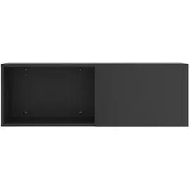 FMD Wandgarderobe Dark Schwarz