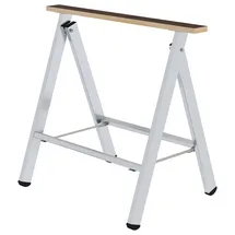 Günzburger Arbeitsbock Aluminium/Holz klappbar 81,5 cm grau
