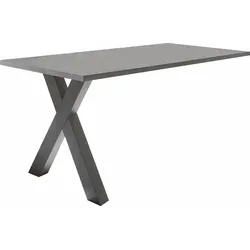 Anbautisch MÄUSBACHER "Mio", grau (graphit, graphit), B:160cm H:75cm T:70cm, Holzwerkstoff, Ansatztischplatten, Tischplatte Esstisch-Zubehör Esstischplatte