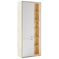 MCA Furniture Vitrine »SANTERNO«, 2 Türen gedämpft, 6 Fächer,