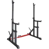 tectake Hantelbank Squat Rack, multifunktional schwarz