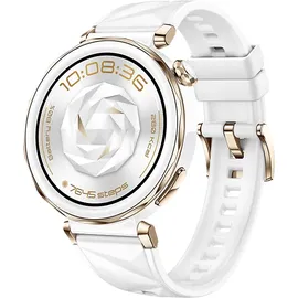 Huawei Watch GT 5 Pro 42 mm Weiß Fluorelastomer-Armband