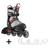 K2 RAIDER grau/rot/schwarz 29-34