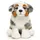 Uni-Toys Australischer Schäferhund Welpe 22 cm Beige