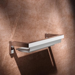 Keuco Duschablage Edition 90 Square, Duschablage mit Glasabzieher aus Metall hochglanz-verchromt und 8.000 cm x 16.300 cm x 8.000 cm