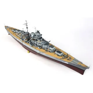 FMOCHANGMDP Maßstab 1:200 KM Bismarck Schlachtschiff Puzzles Plastikmodellbausätze, Spielzeug für Erwachsene und Geschenke, 50 x 7 Zoll
