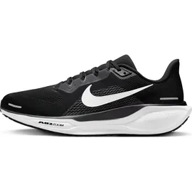 Nike Laufschuh NIKE "AIR ZOOM PEGASUS 41 WIDE", Herren, Gr. 45,5, schwarz, weiß, anthrazit, Textil, Schuhe Laufschuh
