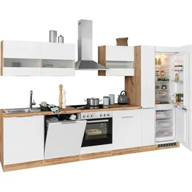 kochstation Küchenzeile KS-Luhe 330 cm weiß