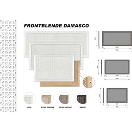 HEXIM Heizkörperverkleidung MDF & HDF - Dekorative Heizkörperabdeckungen in unterschiedlichen Größen & Muster - Heizung Gehäuse Verblender (Fr... - Beige