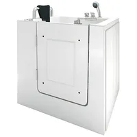 AcquaVapore AquaVapore Sitzwanne Whirlpool Badewanne mit Tür S02WP-B-L 100x78cm