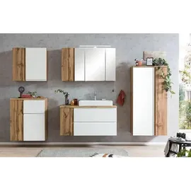 Held Midischrank Varese 65 x 130 cm Weiß/Eiche