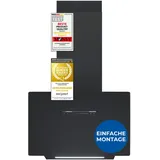GGV Exquisit Exquisit Dunstabzugshaube 60cm, Touch-Bedienung, Gestensteuerung, Metallfettfilter, LED-Beleuchtung, Abluft, Umluft, KFD603-120 mattschwarz