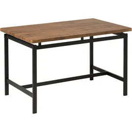 Beliani Essgruppe 5-tlg. braun/schwarz
