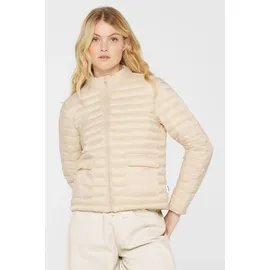 senses.the label SENSES.THE LABEL, Damen, Gr. XS, raw cotton, Web, Material: 100% Polyamid, Futter: 100% Polyester, Füllung: 100% Polyester, bestickt, regular fit kurz, eingesetzt gerader Abschluss, Jacken Kurzjacke, mit verstellbarem Gummizug im Saum