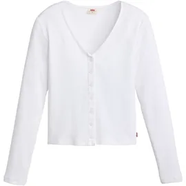 Levi's Levi's® Strickjacke mit Knopfleiste und in Struktur-Optik weiß