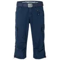 TIMEZONE Cargoshorts Loose Fit Cargo Gürtel Zip-Fly Beintaschen (1-tlg) Loose MilesTZ Short blau 40W