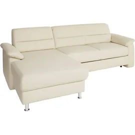 sit&more Eckcouch Kunstleder 3-Sitzer Beige
