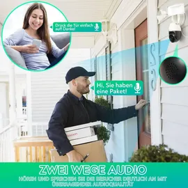 LuVision PTZ Überwachungskamera Weiß