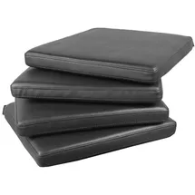 Sedex 4x Sitzpolster LARISSA Kunstleder schwarz