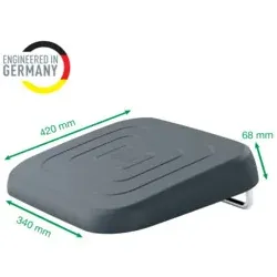LEITZ Fußstütze Ergo dunkelgrau 6546-00-89 verstellbar