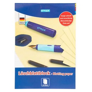 Stylex Löschpapier 29269, A4, farbig sortiert, 80g/m2, 20 Blatt
