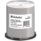 Verbatim CD-R 80min/700MB, 52x 100er Spindel, thermal printable (43718)