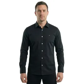Tommy Hilfiger Original Stretch Slim Fit Langarmhemd Tommy Black XS