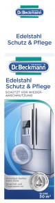 Dr. Beckmann Edelstahl Schutz & Pflege, Edelstahlschutz für die Reinigung und Pflege von Edelstahl, 40 ml - Flasche