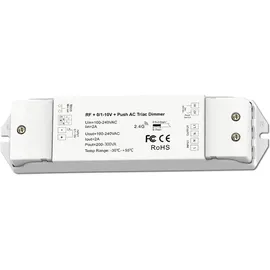 ISOLED Sys-Pro Funk/Push/1-10V Input Triac-Dimmer, 230V, 300VA, Phasenan-/Abschnitt wählbar