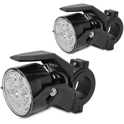 2x Motorrad Zusatzscheinwerfer LED S2 Lumitecs einzeln mit E-Zulassung Spar-Set