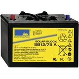 GNB Sonnenschein Solar-Block SB12/75A NGSB120075HS0CA Solarakku 12V 75Ah Blei-Gel (B x H x T) 33 x 23.6 x 17.1cm Konuspol