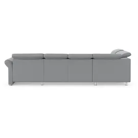 sit&more Wohnlandschaft SIT & MORE "Apulia U-Form", grau (hellgrau), B:304cm H:78cm T:192cm, Webstoff (100% Polyester);Struktur weich (90% Polyester, 10% Polyamid);Luxus-Microfaser Euphoria (100% Polyester), Sofas, Wohnlandschaft, wahlweise Bettfunktion,