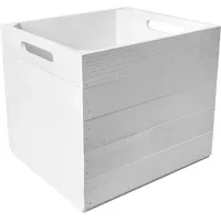 Creative Deco Holzkiste 33 x 37 x 33 cm 1-tlg. weiß