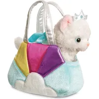 AURORA 61364 - Fancy Pals Katze in Regenbogen-Tragetasche, Plüsch,