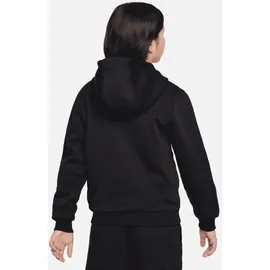 Nike Sportswear Club Fleece Hoodie Kinder 010 black/white M 137-147 cm