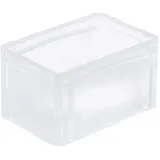 Proregal Transparenter Eurobehälter BasicLine mit Geschlossenem Griff HxBxT 17 x 20 x 30 cm 72 Liter Eurobox Transportbox