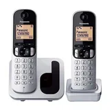 Panasonic KX-TGC212, DECT-Telefon, Kabelloses Mobilteil, Freisprecheinrichtung, 50 Eintragungen, Anrufer-Identifikation, Metallisch - Silber